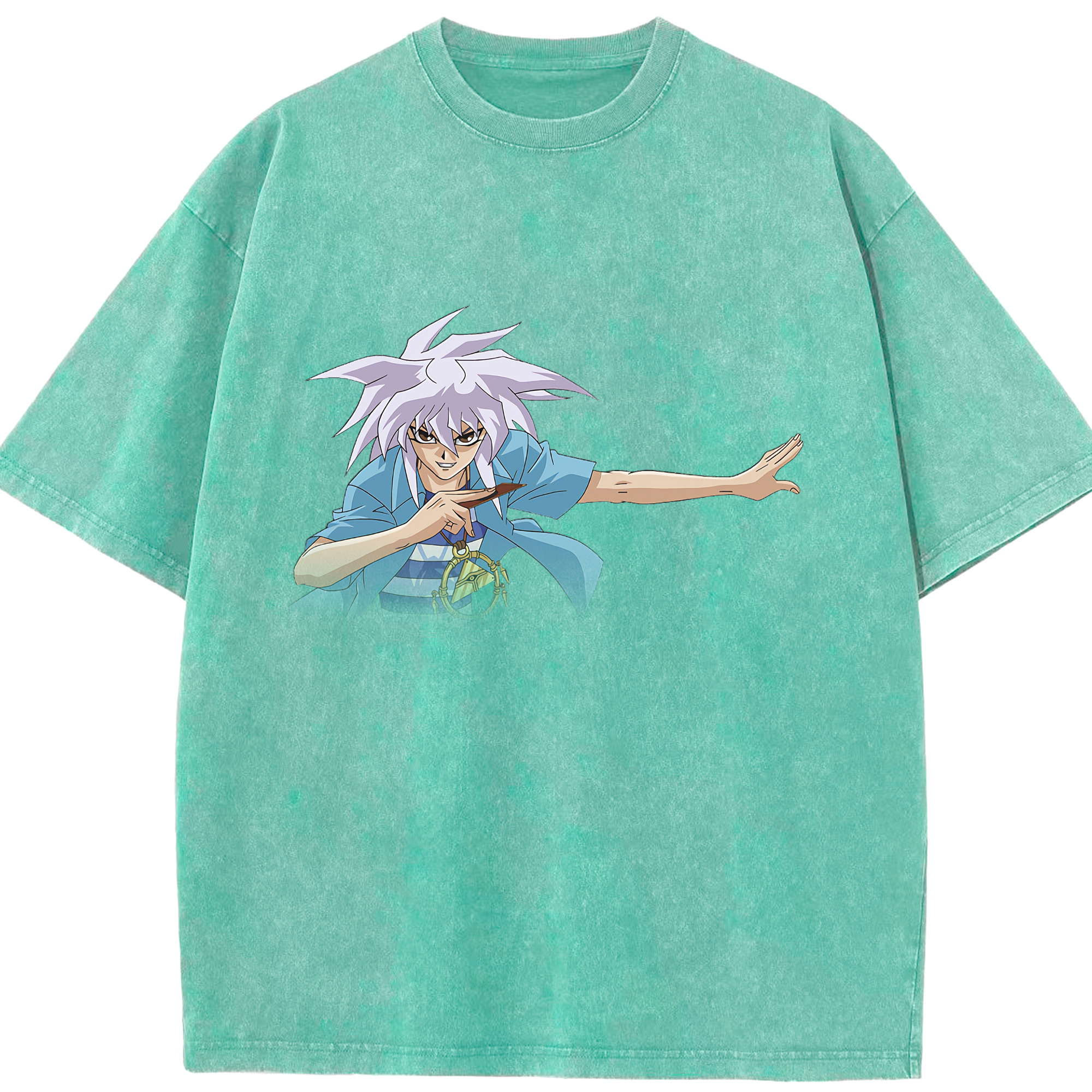 （画像用） 遊☆戯☆王 Yu-Gi-Oh! 綿100% ヴィンテージ風 半袖Tシャツ（フロントプリント）